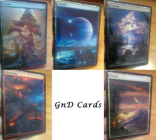 10 Extended Full Altered Art Basic Lands Pack